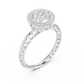 Gold Ring DDLR-754, White Gold, view 2
