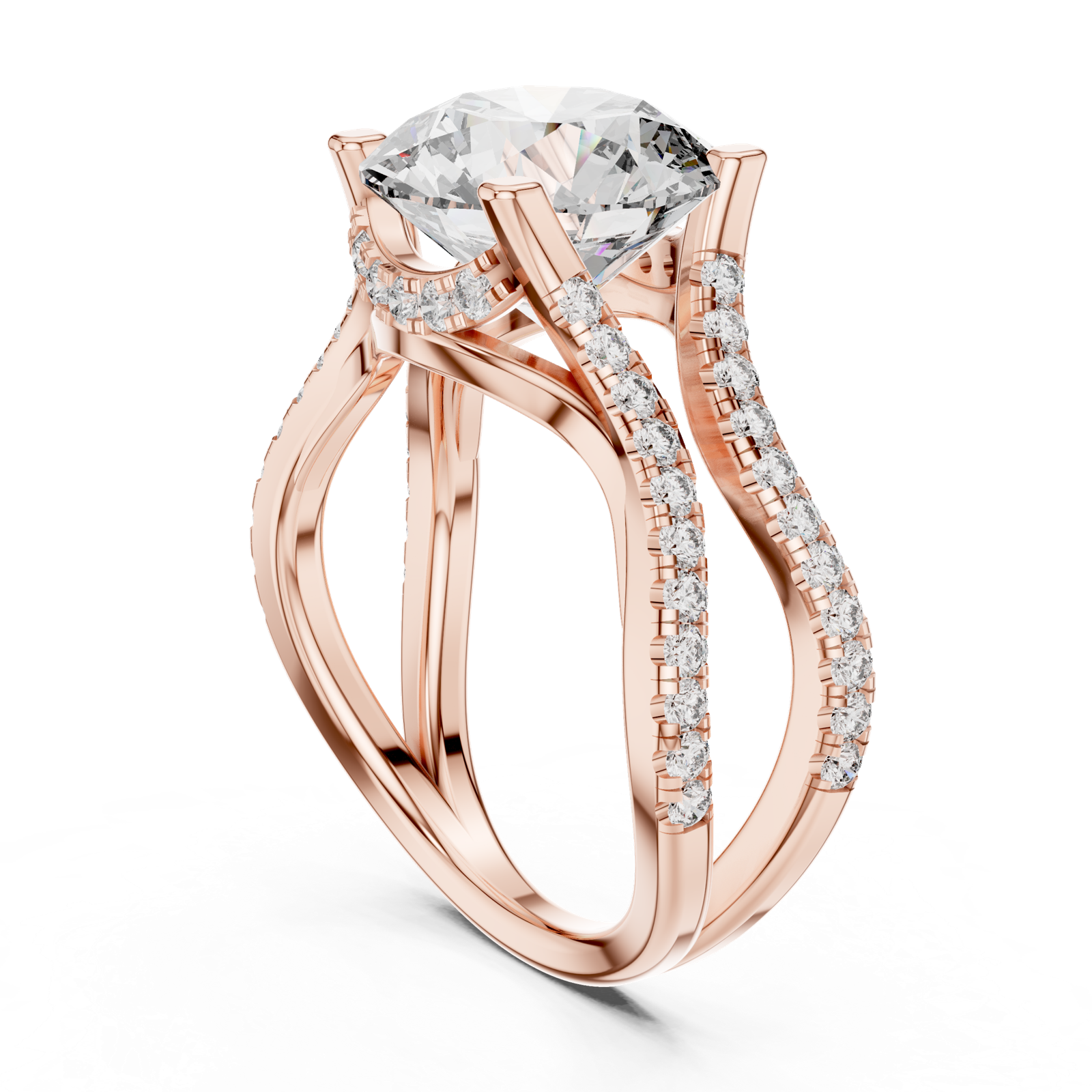 Gold Ring DDLR-155, Rose Gold