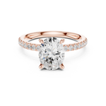 Gold Ring DDLR-1013, Rose Gold, view 4
