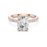 Gold Ring DDLR-1013, Rose Gold, view 4