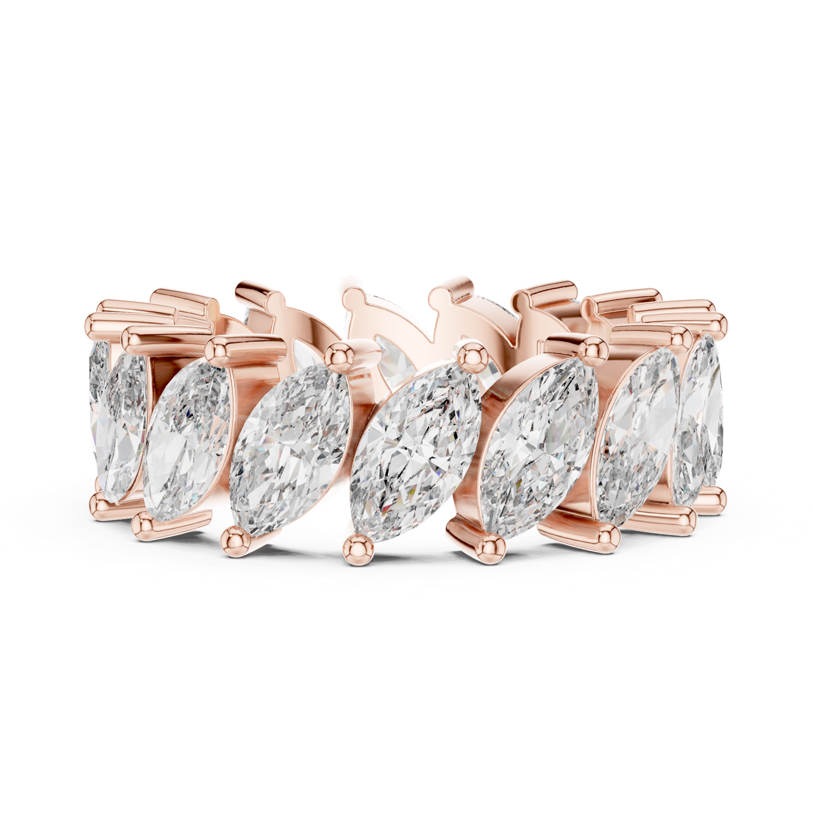 Gold Ring DDLR-247, Rose Gold, view 3