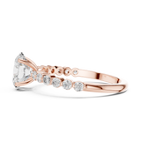 Gold Ring DDLR-1058, Rose Gold, view 3