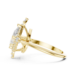 Gold Ring DDLR-337, Yellow Gold, view 3