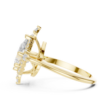 Gold Ring DDLR-337, Yellow Gold, view 3