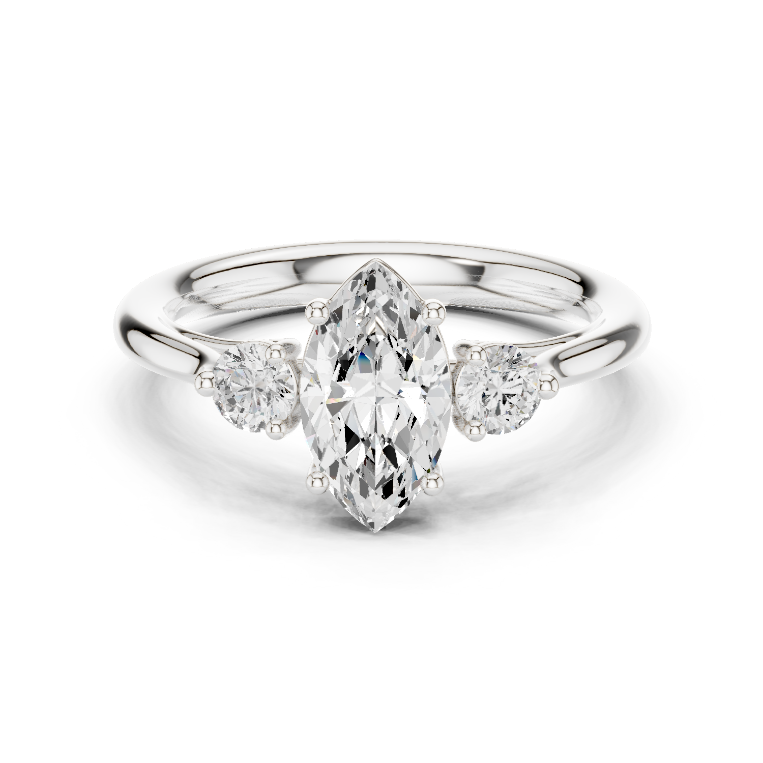 Gold Ring DDLR-726, White Gold