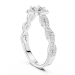 Gold Ring LR-0277, White Gold, view 1