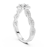 Gold Ring LR-0277, White Gold, view 1