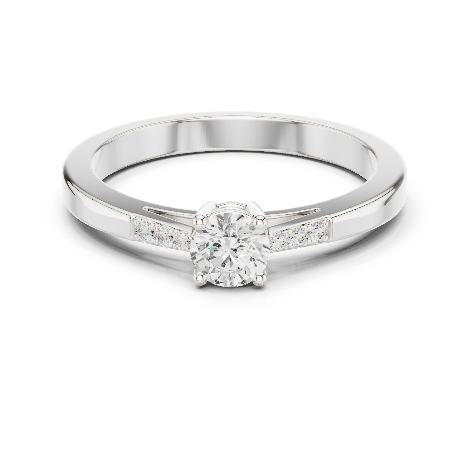 Gold Ring DDLR-838, White Gold