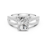 Gold Ring DDLR-733, White Gold, view 4