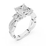 Gold Ring DDLR-268, White Gold, view 2