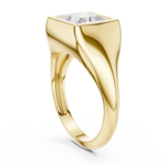 Gold Jewelry L36-4, Princess center stone, Yellow Gold, view 1