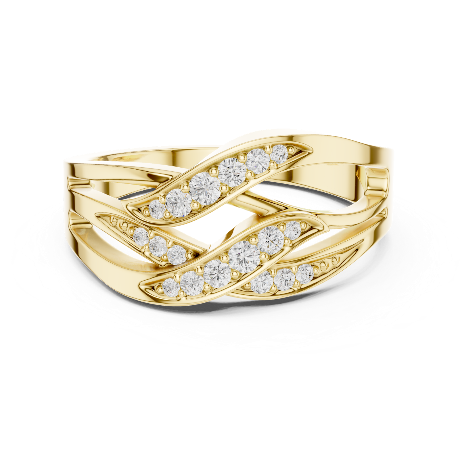 Gold Ring SBWR(49), Yellow Gold, view 4
