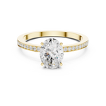 Gold Ring DDLR-1061, Yellow Gold, view 4