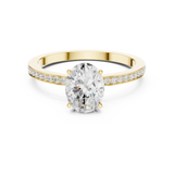 Gold Ring DDLR-1061, Yellow Gold, view 4