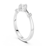 Gold Ring DDLR-796, White Gold, view 1
