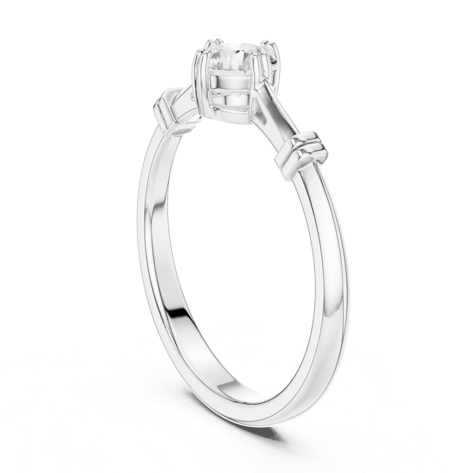 Gold Ring DDLR-796, White Gold, view 1