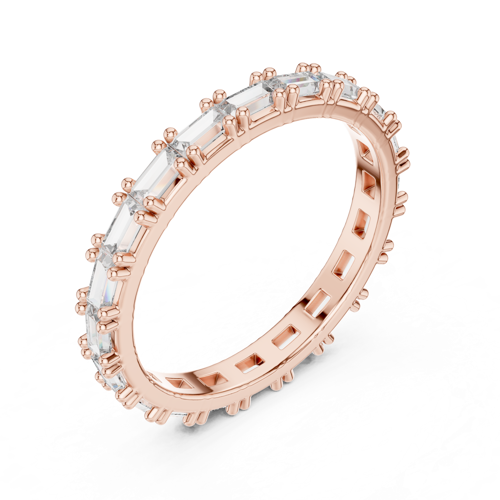 Gold Ring DDLR-231, Rose Gold, view 2