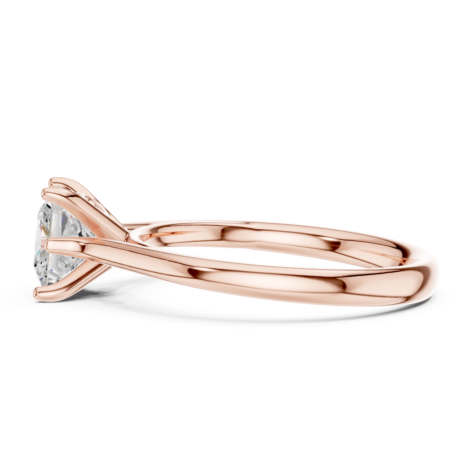 Gold Ring DDLR-798, Rose Gold, view 3