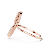 Gold Ring DR-6246, Rose Gold, view 3