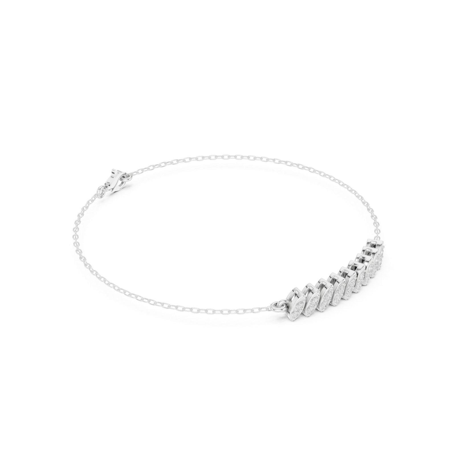Gold Bracelet SBWB (12), White Gold, view 1