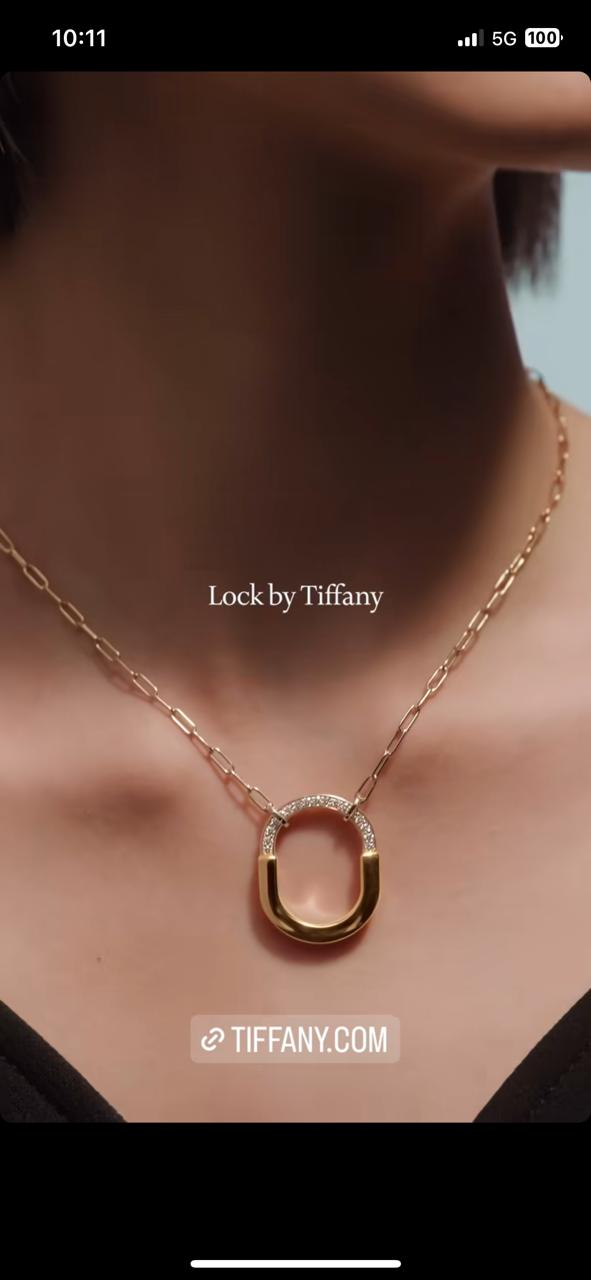14K Solid Gold Lab Diamond Pendant Necklace, Rose Gold