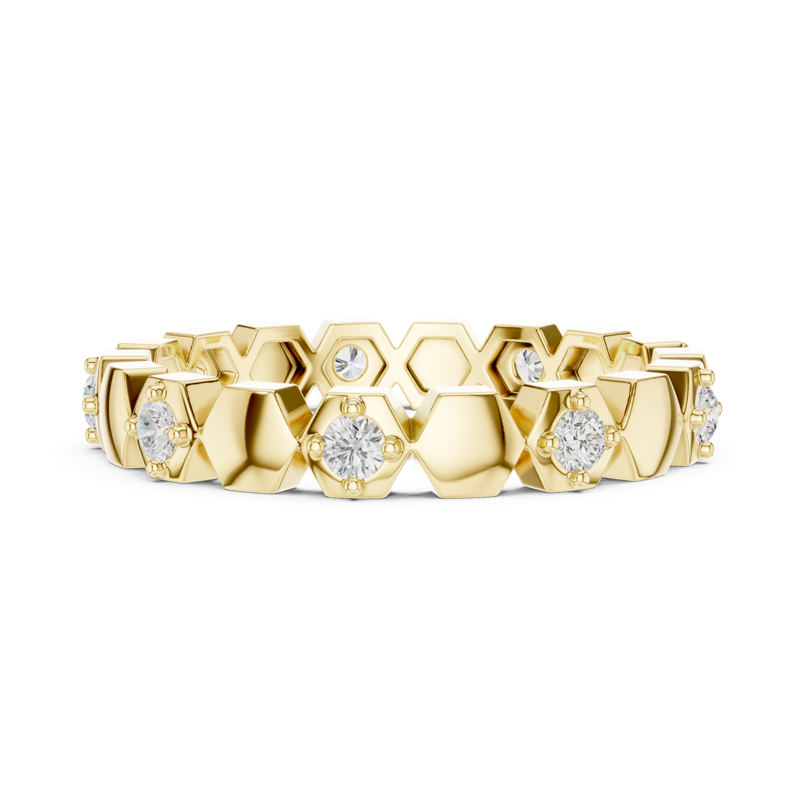 Gold Ring L22-R5, Yellow Gold, view 3