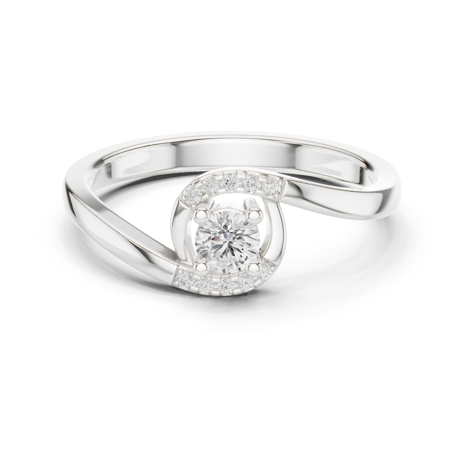 Gold Ring DDLR-841, White Gold