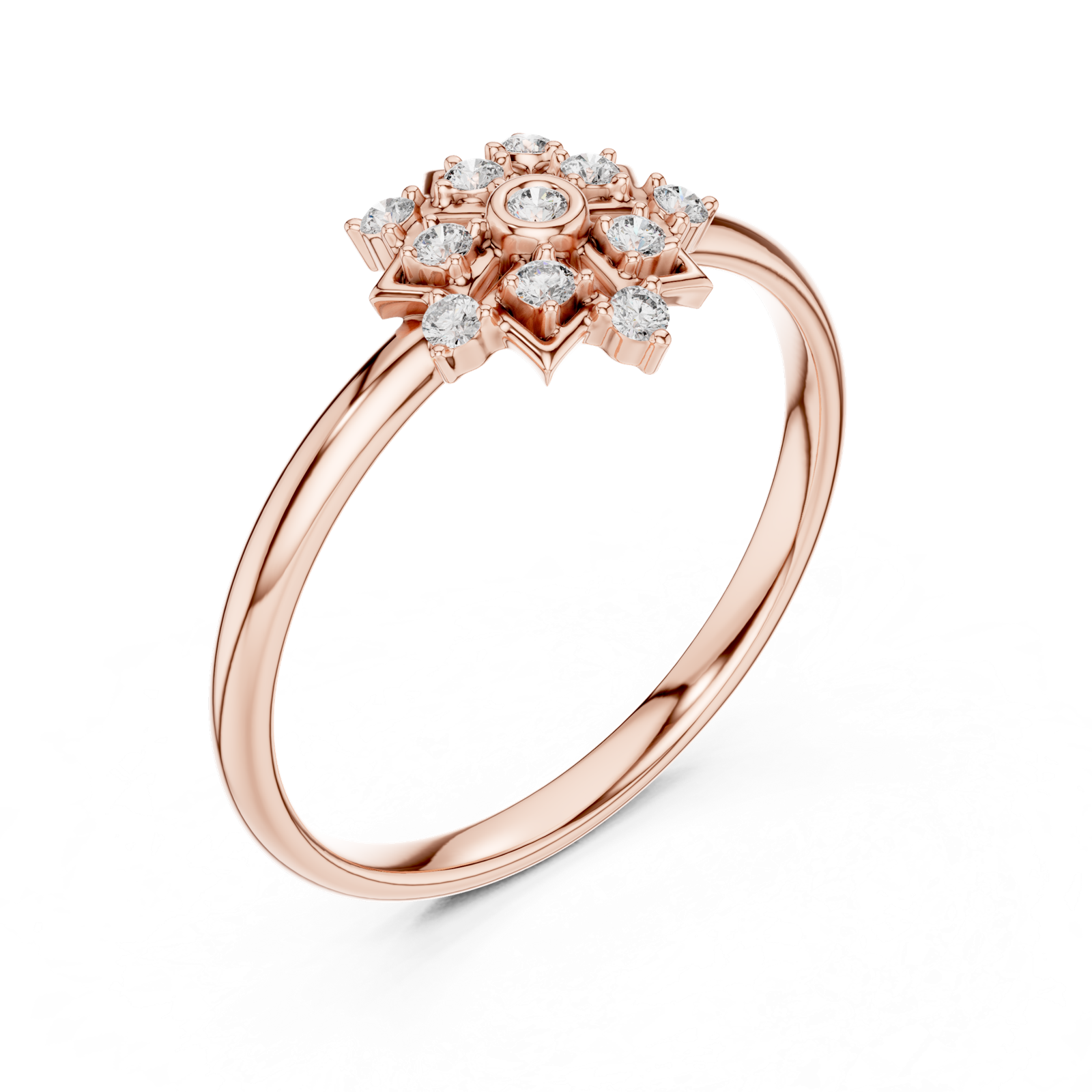Gold Ring Ledis Ring, Rose Gold, view 2