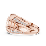 Gold Ring LR-01 (36), Rose Gold, view 3