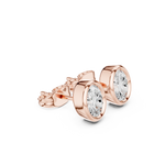 Gold Jewelry DDER-001, Oval center stone, Rose Gold, view 1