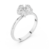 Gold Ring HLR-92, White Gold, view 2
