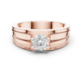 Gold Men's Ring GGR-0031, Rose Gold