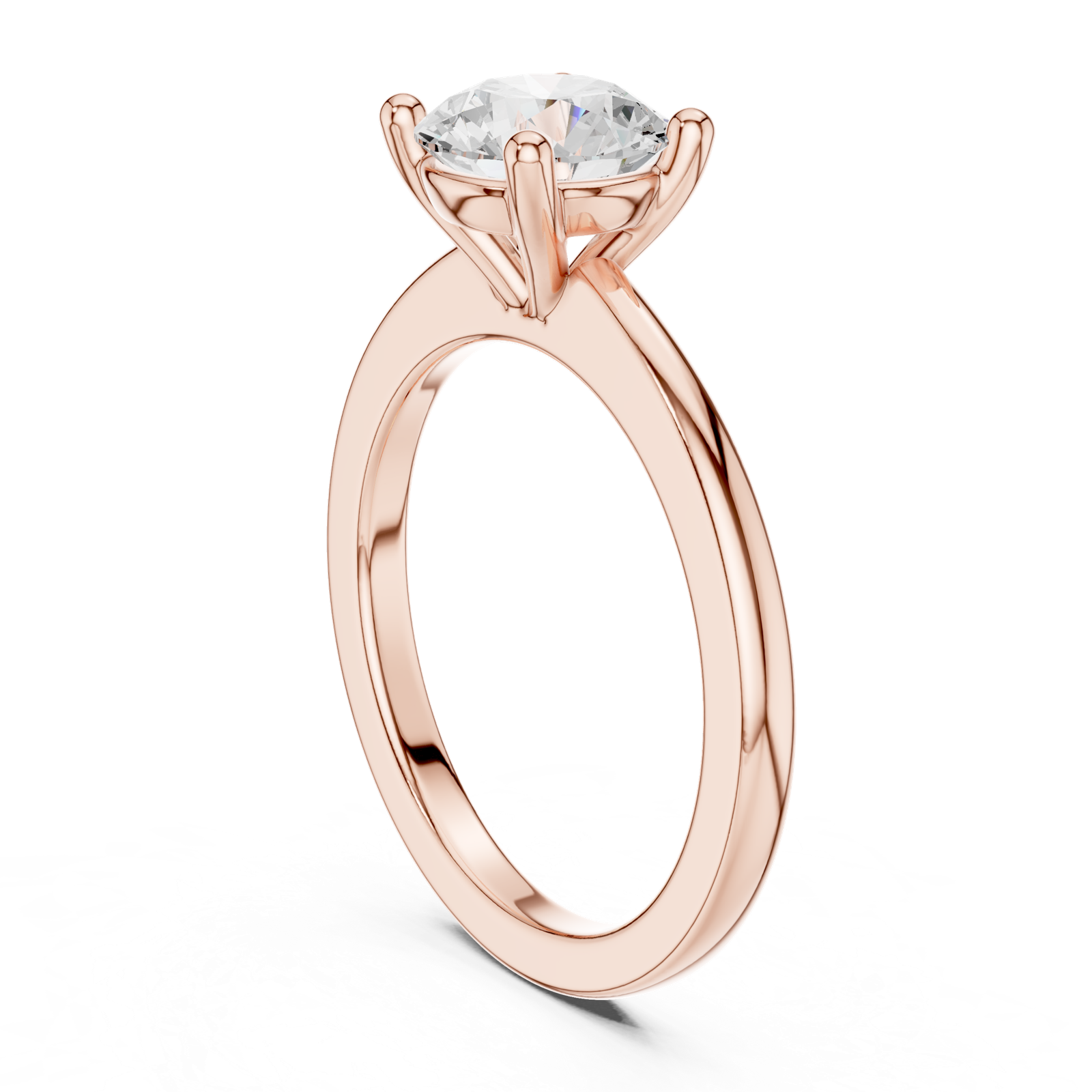 Gold Ring DDLR-848, Rose Gold, view 1