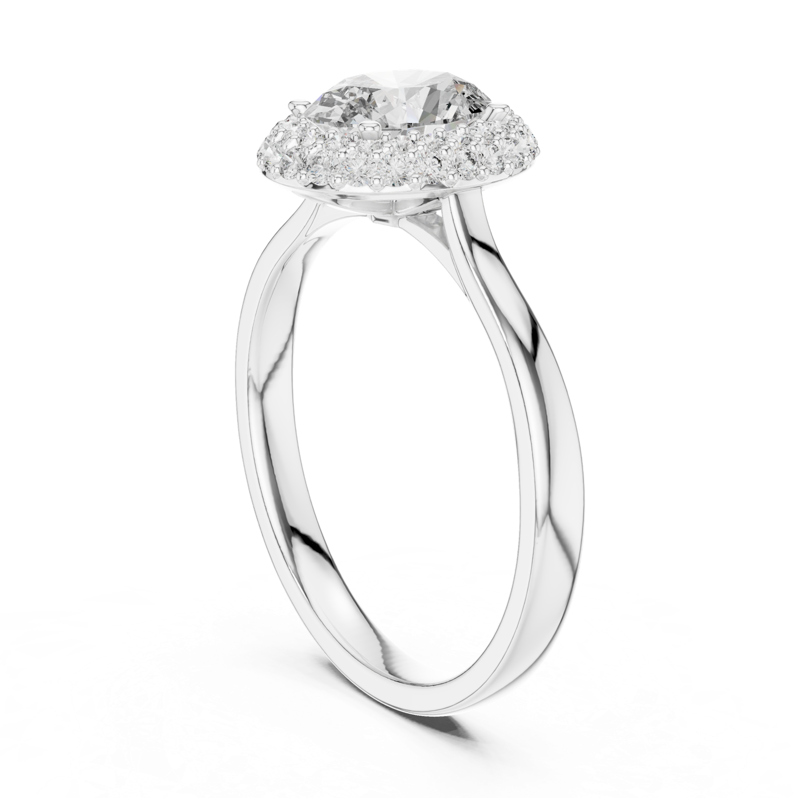Gold Ring 00001L (14), White Gold, view 1