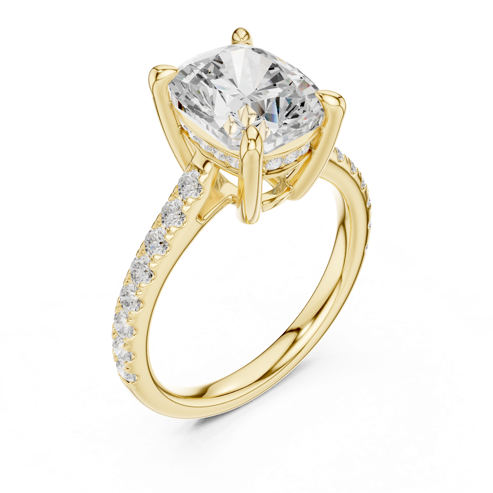 Gold Ring DDLR-250 -ECU, Yellow Gold, view 2
