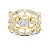Gold Ring DDLR-769, Yellow Gold, view 4
