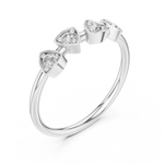 Gold Ring L28-11, White Gold, view 2