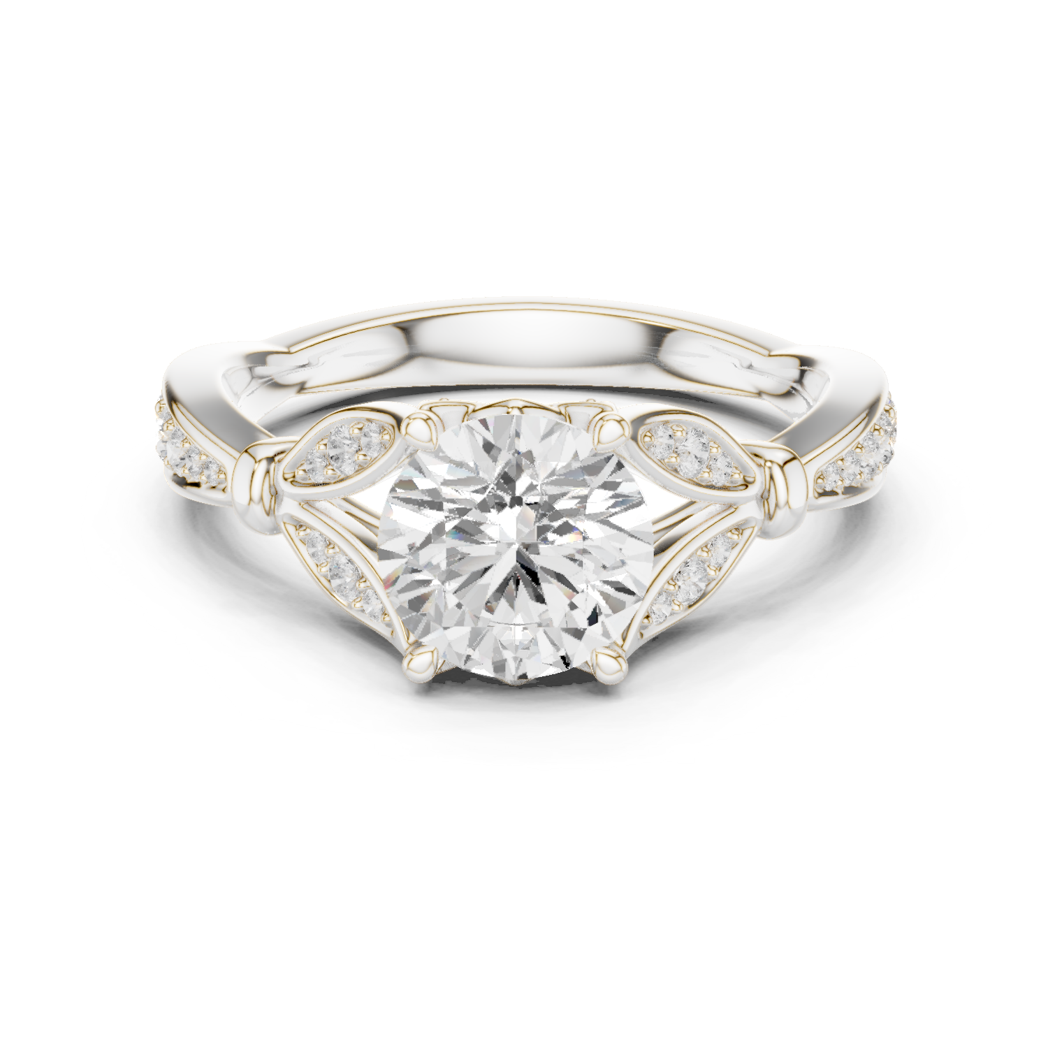 Gold Ring DDLR-938, White Gold