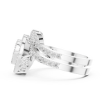 Gold Ring DDLR-581, White Gold, view 3
