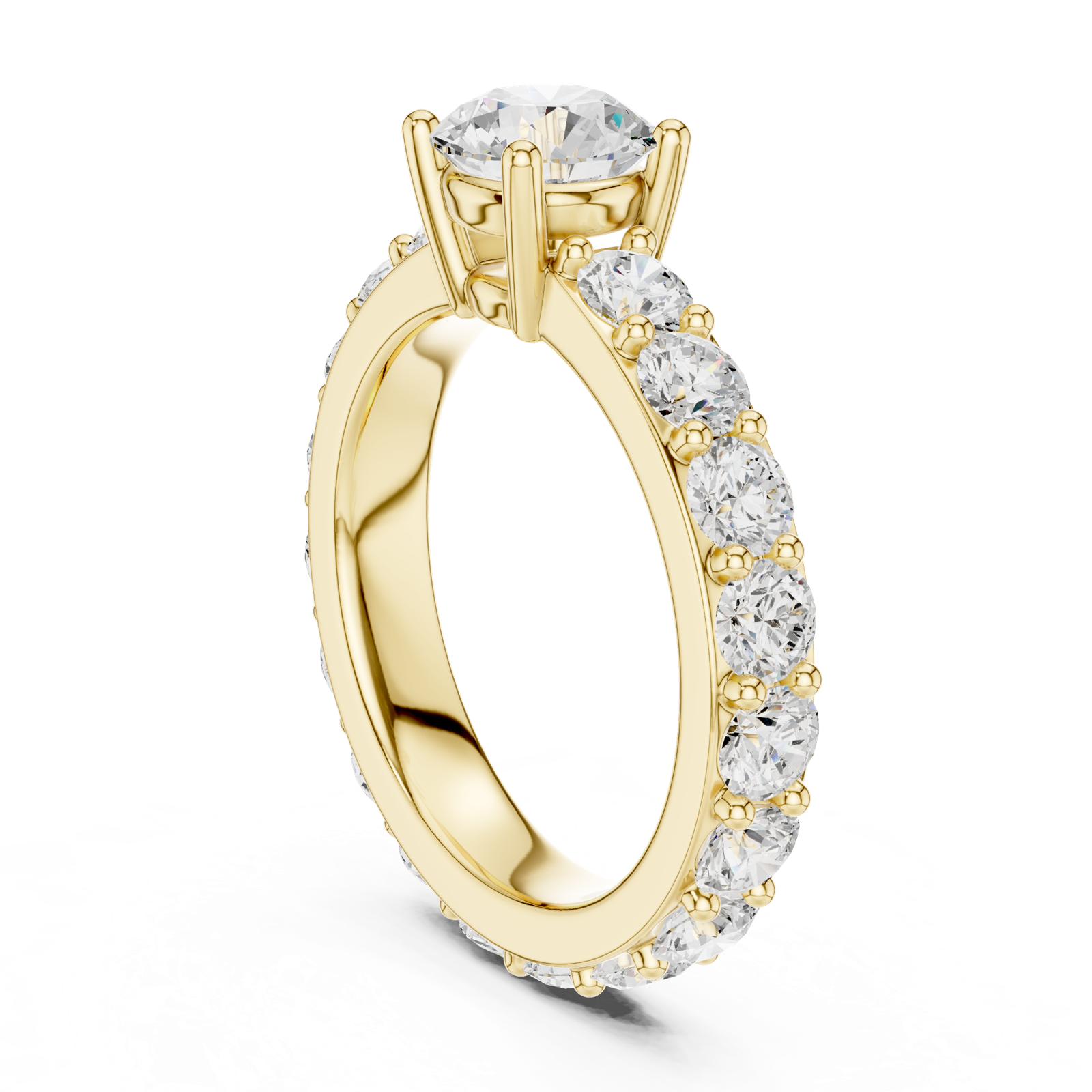 Gold Ring DDLR-654, Yellow Gold, view 1