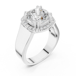 Gold Ring DDLR-362, White Gold, view 2