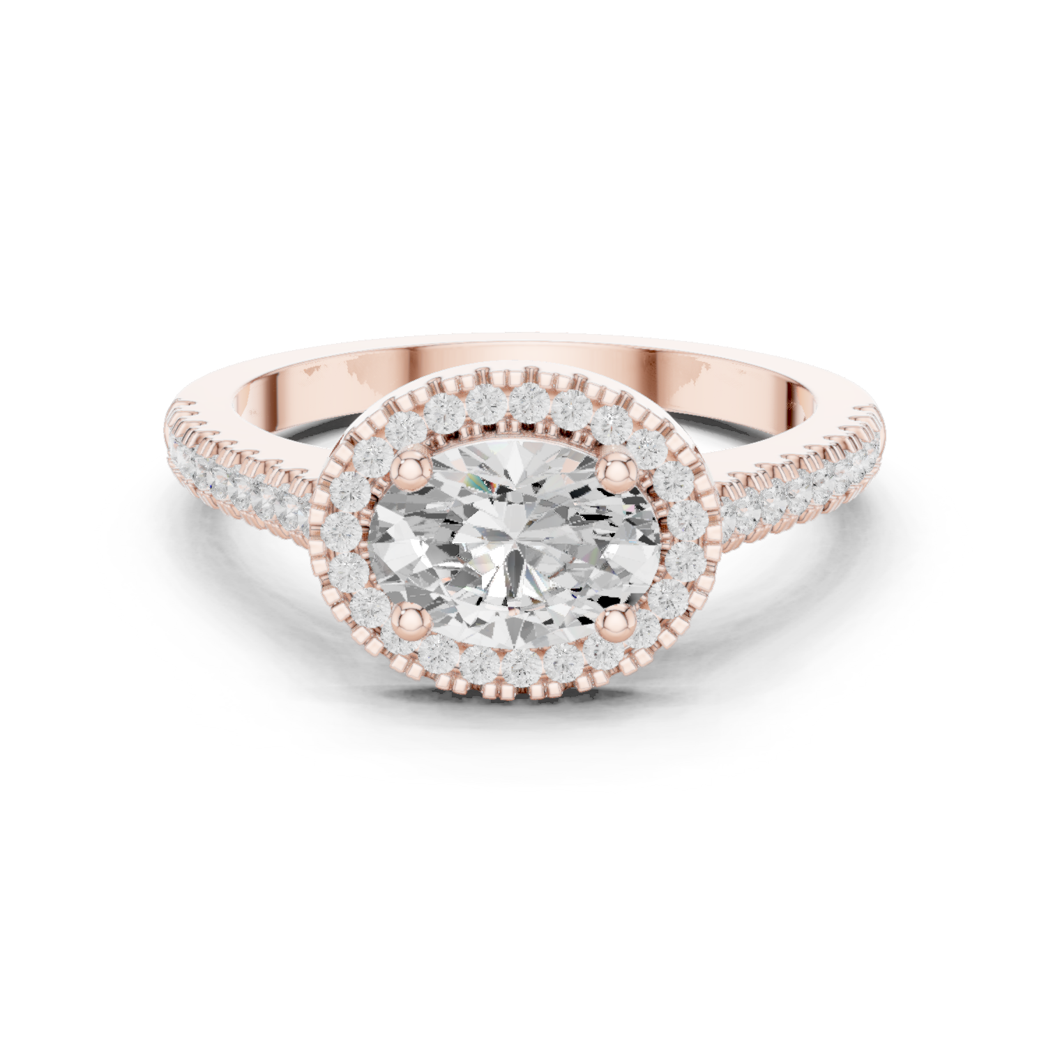 Gold Ring DDLR-347, Rose Gold