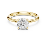 Gold Ring DDLR-646, Yellow Gold, view 4