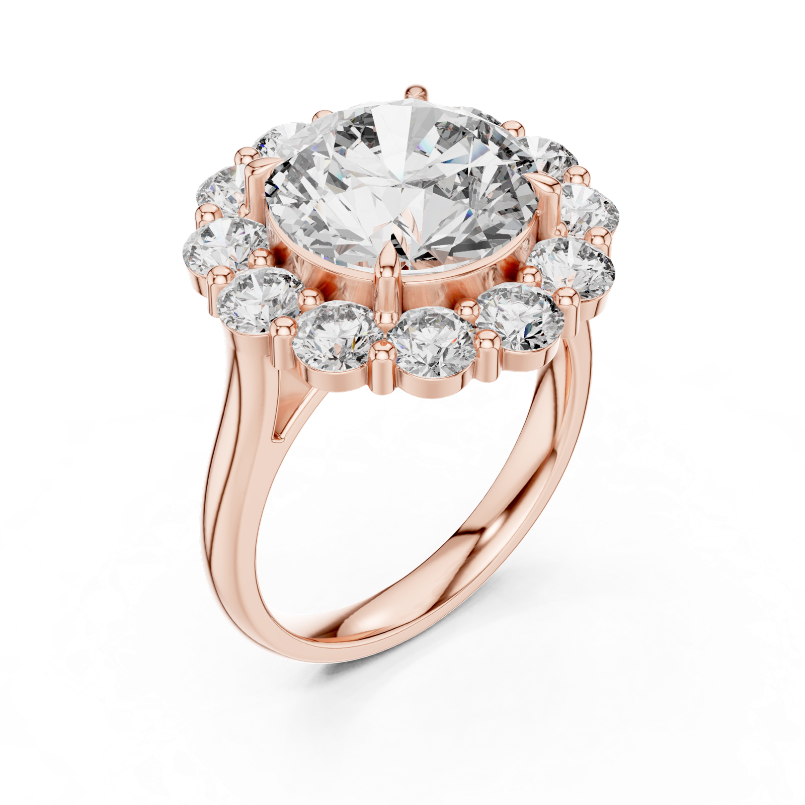 Gold Pendant 9-10025L_09, Rose Gold, view 2
