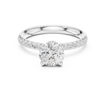 Gold Ring DDLR-643, White Gold, view 4