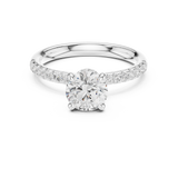 Gold Ring DDLR-643, White Gold, view 4