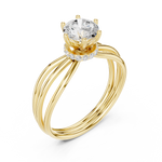 Gold Ring DDLR-771, Yellow Gold, view 2