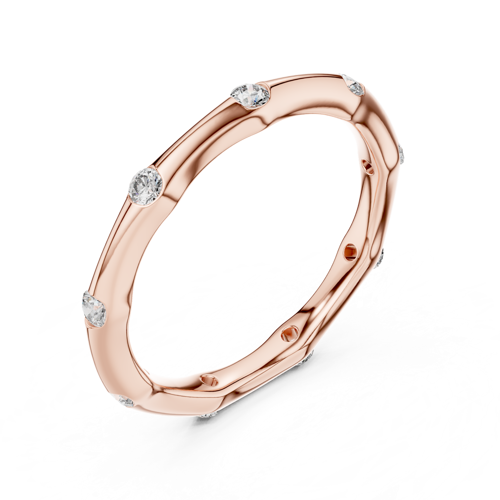 Gold Ring L03-1172, Rose Gold, view 2