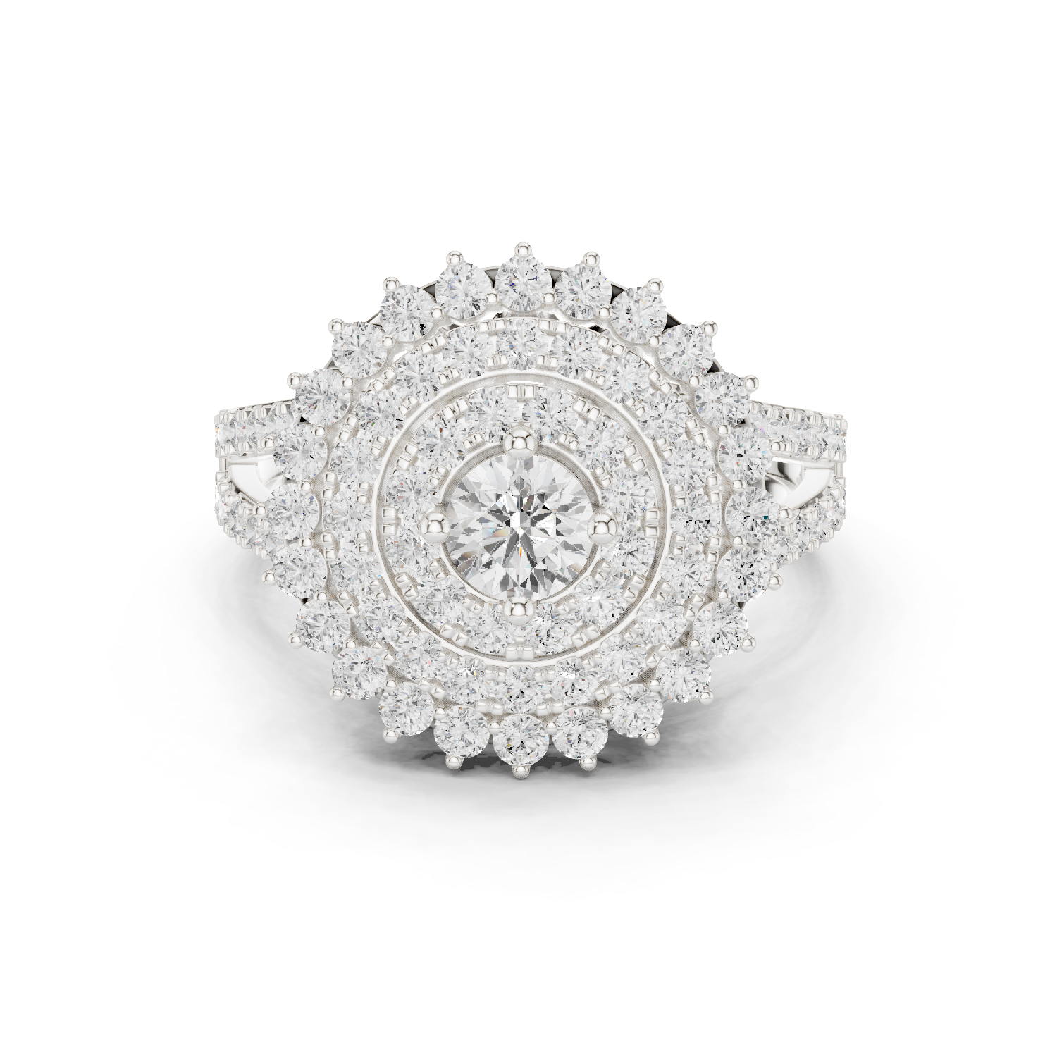 Gold Ring DDLR-761, White Gold
