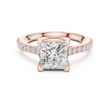 Gold Ring DDLR-880, Rose Gold, view 4